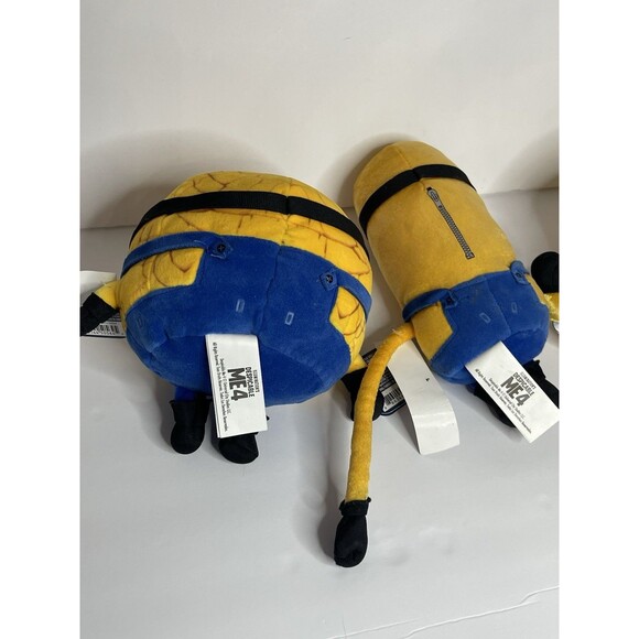 Despicable Me 4 Minion Lot Of 3 Tim Dave & Jerry Stuffed Plush Toys 7.5” NEW - Picture 7 of 11